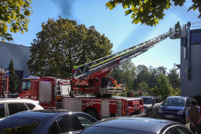 Zwei Feuerwehren nach Brand in der L�ftungsanlage eines Unternehmens in Marchtrenk im Einsatz