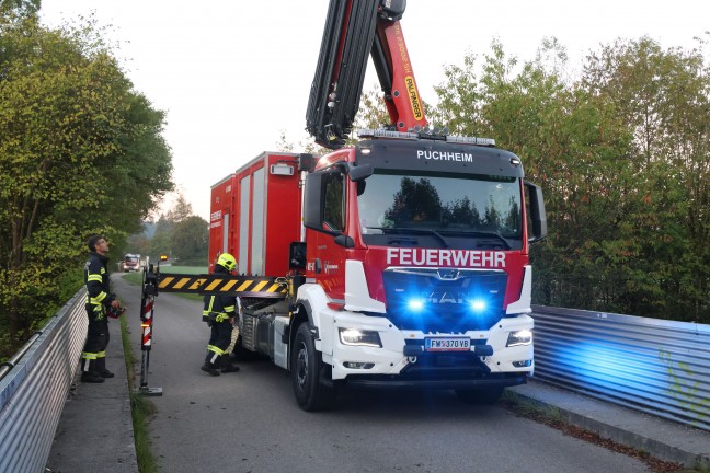 Personenrettung: Schwerverletzte Person aus steiler B�schung in Attnang-Puchheim gerettet