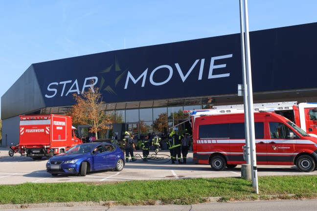 Brand in der K�che eines Gastronomiebetriebs in einem Kinogeb�ude in Dietach