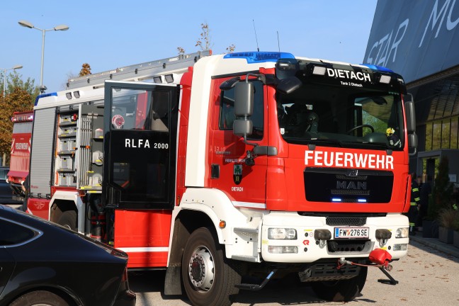 Brand in der K�che eines Gastronomiebetriebs in einem Kinogeb�ude in Dietach