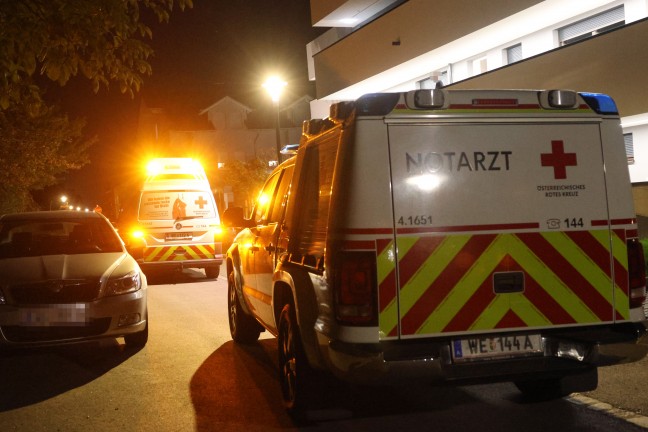 Personenrettung: Eingeklemmtes Kind in einer Wohnung in Wels-Pernau aus N�hmaschine befreit