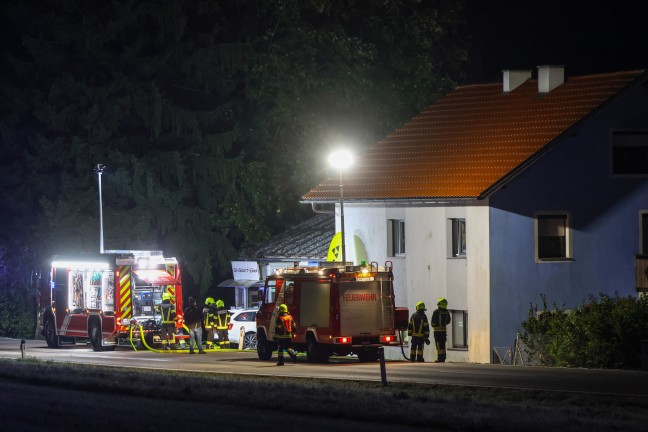 Brand in einem Sportgesch�ft in Nu�bach sorgte f�r Einsatz der Feuerwehr