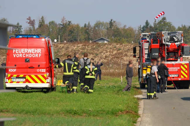 Gefahrstoffeinsatz nach Ammoniakaustritt bei einem Logistikunternehmen in Vorchdorf