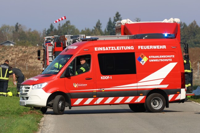 Gefahrstoffeinsatz nach Ammoniakaustritt bei einem Logistikunternehmen in Vorchdorf