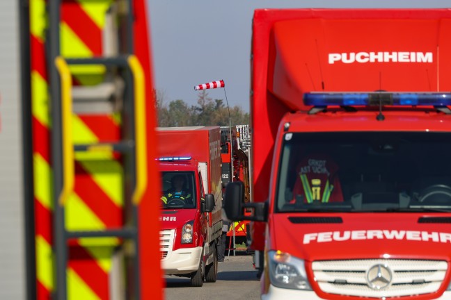 Gefahrstoffeinsatz nach Ammoniakaustritt bei einem Logistikunternehmen in Vorchdorf