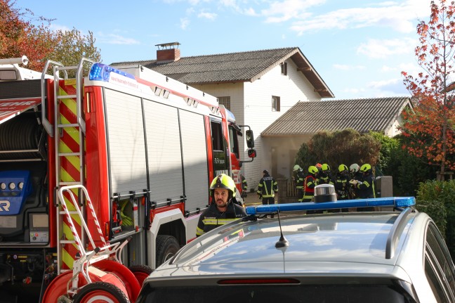 Ausgedehnter Saunabrand im Keller eines Einfamilienhauses in Thalheim bei Wels