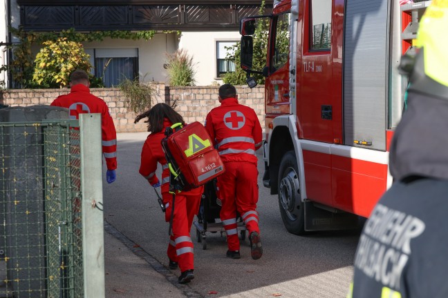 Ausgedehnter Saunabrand im Keller eines Einfamilienhauses in Thalheim bei Wels