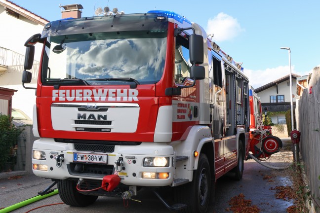 Ausgedehnter Saunabrand im Keller eines Einfamilienhauses in Thalheim bei Wels
