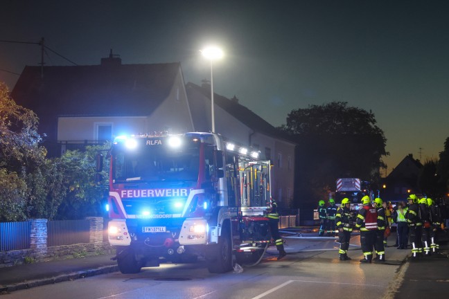 Kellerbrand: Vier Feuerwehren bei Brand in einem Wohnhaus in Ansfelden im Einsatz
