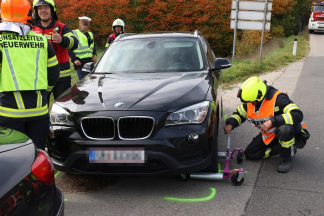 Schwerer Verkehrsunfall im Kreuzungsbereich der Pyhrnpass Stra�e in Thalheim bei Wels