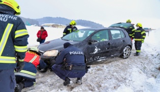 Augenscheinlich schwerer Verkehrsunfall in Gutau endet glimpflich