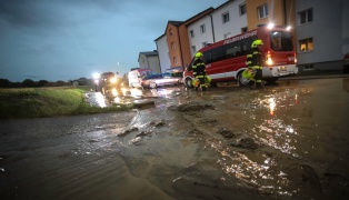 Gewitterfront sorgte erneut für mehrere unwetterbedingte Einsätze der Feuerwehren in Oberösterreich