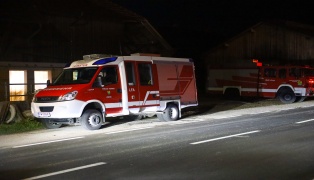Vier Feuerwehren bei Brandgeschehen in Grünburg im Einsatz