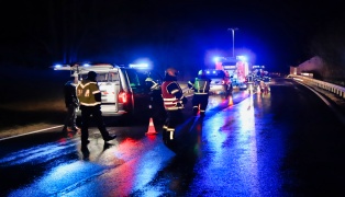 Augenscheinlich schwerer Verkehrsunfall in Leopoldschlag endet glimpflich