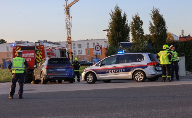Verkehrsunfall zwischen zwei PKW in Pasching fordert einen Leichtverletzten