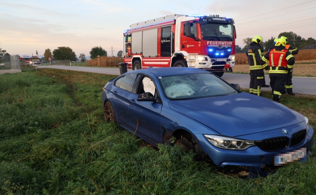 Verkehrsunfall in Gunskirchen fordert einen Leichtverletzten