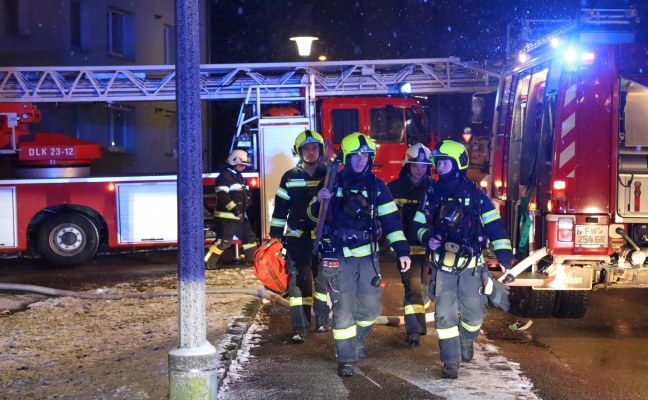 Brand in der Wohnung eines Mehrparteienwohnhauses in Grieskirchen