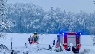 Tödlicher Forstunfall in Gilgenberg am Weilhart - Mann (33) unter Wurzelstock eingeklemmt