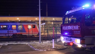 Brand auf der Zugtoilette in einem Regionalzug-Triebwagen in Neumarkt im Hausruckkreis