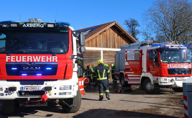Vermeintlicher Brand eines landwirtschaftlichen Nebengebäudes in Kirchberg-Thening