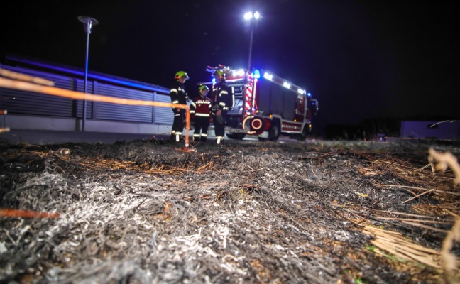 Bereits erloschener Feldbrand sorgte für Einsatz der Feuerwehr in Marchtrenk