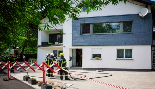 Brand in einer Zwischendecke eines Wohnhauses in Burgkirchen