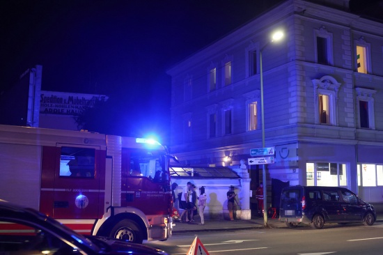 Brand in einer Sozialeinrichtung fr Asylwerberinnen und Asylwerber in Wels-Innenstadt