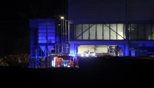 Brand bei einem Abfallverwertungsunternehmen in Wels-Schafwiesen