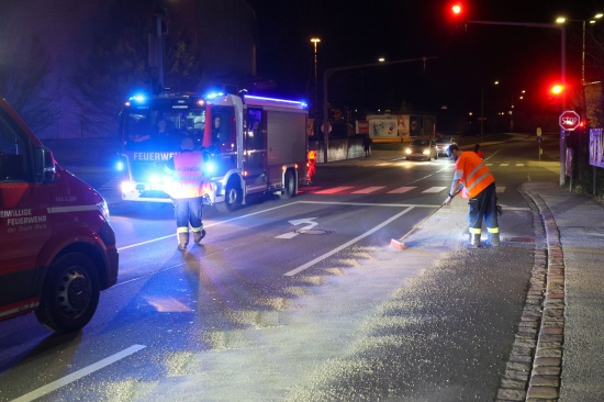 lspur durch Wels: Aus gemeldeten 100 Metern wurde ein Einsatz auf einer Lnge von vier Kilometern