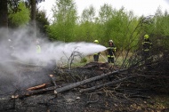 Drei Feuerwehren bei Brand in einem Waldstck in Sipbachzell im Einsatz
