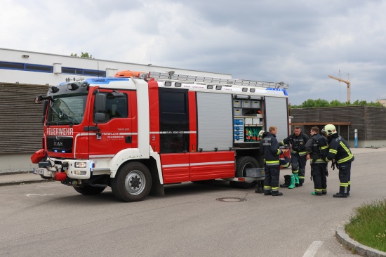 Chlorgasalarm in einem Hallenbad in Wels-Lichtenegg durch Stromausfall ausgelst