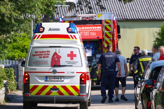 Kchenbrand in einem Wohnhaus in Ansfelden fordert eine leichtverletzte Person