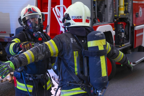 Kohlenmonoxidaustritt nach frischer Lieferung von Holzpellets in einem Wohnhaus in Wels-Pernau