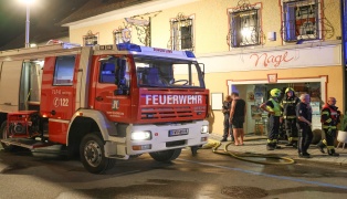 Brand in einer Metzgerei im Ortszentrum von Schrfling am Attersee