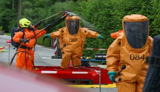 Chlorgasaustritt: Groeinsatz der Feuerwehr bei Freibad in St. Martin im Innkreis