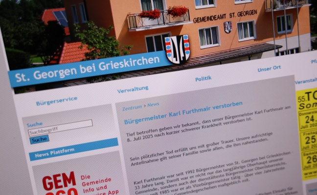 St. Georgen bei Grieskirchen: Brgermeister Karl Furthmair (VP) verstorben
