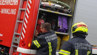 Brand im Zhlerkasten eines Wohnhauses in Edt bei Lambach sorgte fr Einsatz