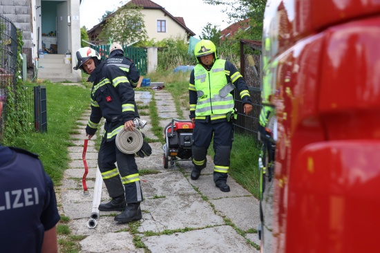 Drei Feuerwehren bei kleinerem Brand in einer Kche eines Hauses in Sipbachzell im Einsatz