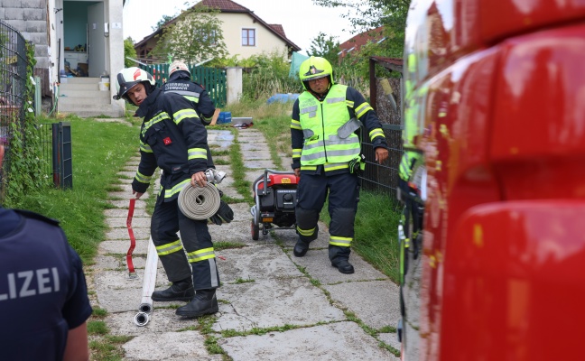 Drei Feuerwehren bei kleinerem Brand in einer Kche eines Hauses in Sipbachzell im Einsatz