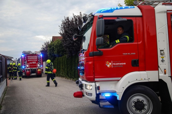 Brandverdacht in einem Wohnhaus in Marchtrenk sorgte fr Einsatz zweier Feuerwehren