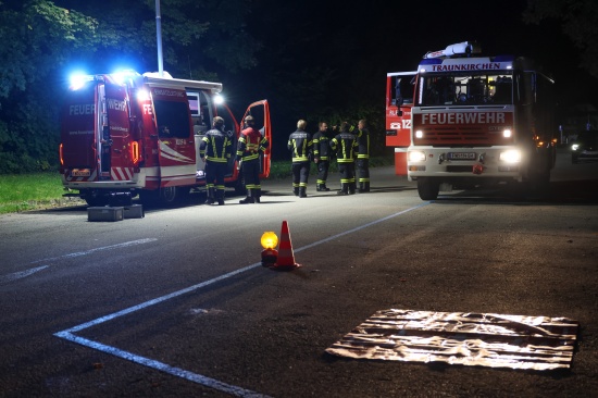 Traunkirchen: Drohnen der Feuerwehr bei groer Suchaktion nach abgngiger Frau im Einsatz