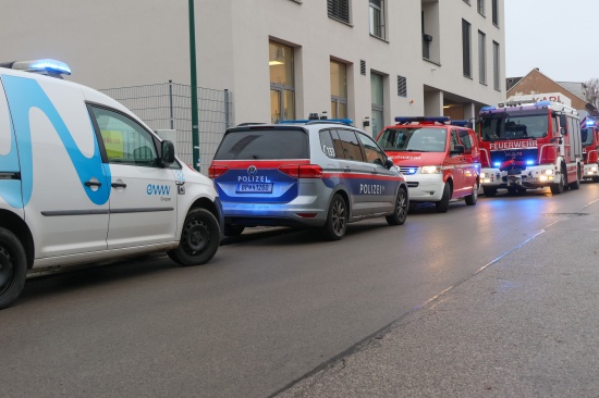 Tablet lste Einsatz von Feuerwehr und Energieversorgungsunternehmen in Wels-Innenstadt aus
