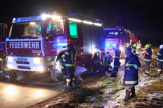 Brand einer Jagdhtte am Ramsauer Grtenberg in Molln lst Groeinsatz aus