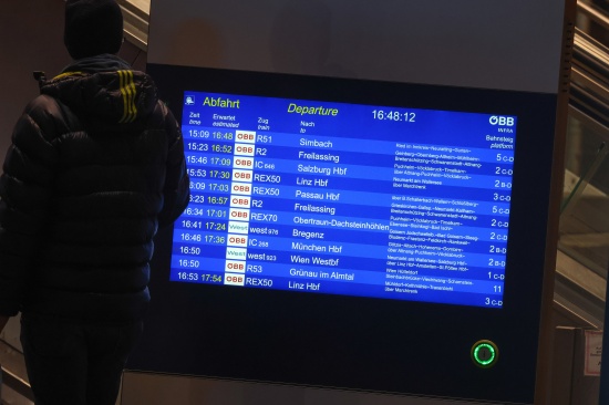 Technische Strung am Bahnnetz sorgte fr zahlreiche Versptungen in Obersterreich