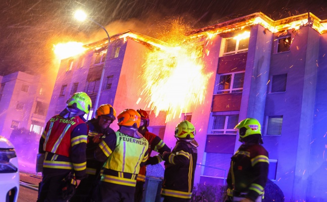 Brandermittlungen: Tatverd�chtiger nach Gro�brand einer Wohnanlage in Traun ausgeforscht