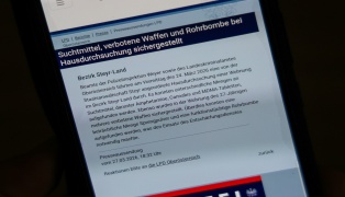 Rohrbombe entdeckt: Gr��erer Polizeieinsatz bei Hausdurchsuchung wegen Suchtgifts in Gro�raming