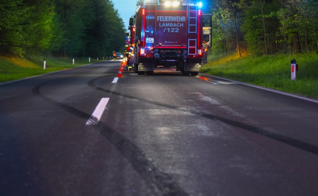 Verd�chtige Reifenspuren: Gr��erer Einsatz der Feuerwehr bei vermutetem Waldbrand in Stadl-Paura