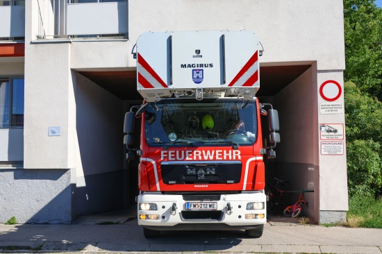 Brandverdacht: Piepsender Heimrauchmelder in einer Mehrparteienhauswohnung in Wels-Neustadt