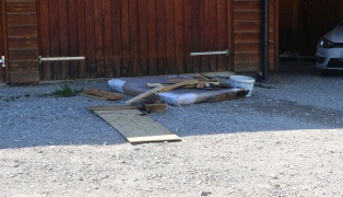 Einsatzkr�fte der Feuerwehr kurzzeitig bei Brand in Adlwang im Einsatz