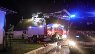 Unwettereins�tze: Heftiges Gewitter sorgte abends f�r rund 220 Eins�tze in Ober�sterreich
